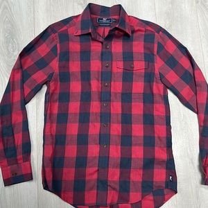 Vineyard Vines Slim Fit Crosby Shirt | Small | Red & Blue